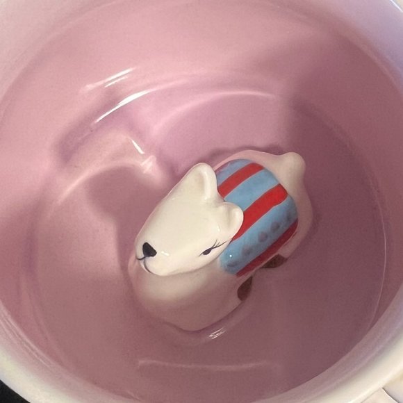 Whimsical Cupboard NO PROB LLAMA Mug w/ Peekaboo Llama ~ 10 Strawberry Street - Picture 4 of 7